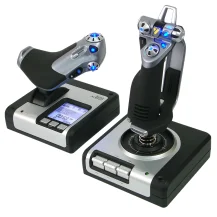 Logitech G Flight Control System Nero, Argento USB 2.0 Simulazione di Volo Analogico/Digitale PC [945-000006]