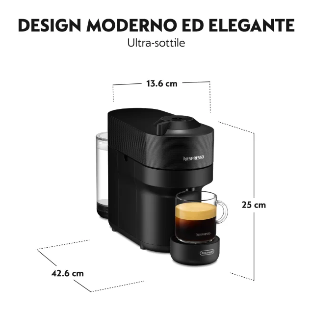 De'Longhi Nespresso Vertuo ENV 120.GY macchina per caffè Automatica/Manuale  Macchina per caffè a capsule 1,1 L 