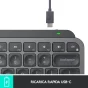 Logitech MX Keys Mini Tastiera Illuminata Wireless, Minimal, Compatta, Bluetooth, Retroilluminata, USB-C, Compatibile con Apple macOS, iOS, Windows, Linux, Android, in Metallo [920-010488]