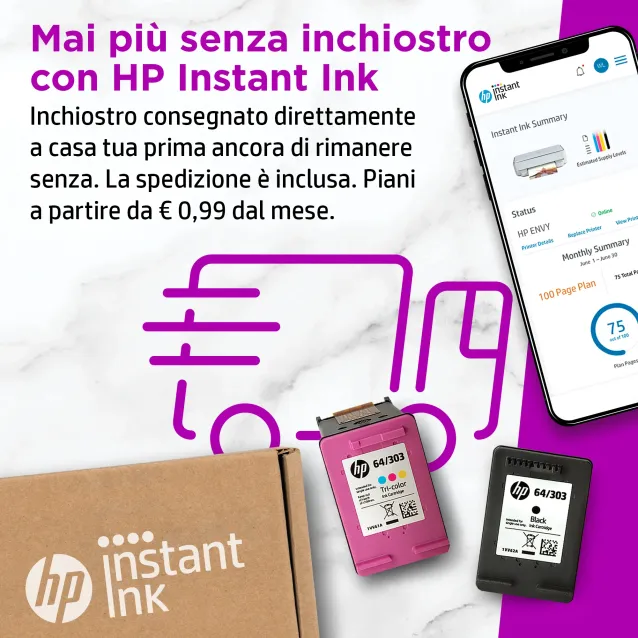 HP ENVY Stampante multifunzione 6020e, Colore, per Abitazioni e piccoli uffici, Stampa, copia, scansione, wireless; HP+; idonea a Instant Ink; stampa da smartphone o tablet [223N4B]