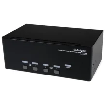 StarTech.com Switch KVM DVI USB per monitor triplo a 4 porte con audio e hub 2.0 [SV431TDVIUA]