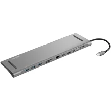 Sandberg USB-C 10-in-1 Docking Station (USB-C - Station, Wired, USB 3.2 Gen 1 [3.1 1] Type-C, 100 W, 10,100,1000 Mbit/s, Warranty: 60M) [136-31]