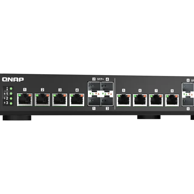 QNAP QSW-IM1200-8C switch di rete Gestito L2 Nero [QSW-IM1200-8C]