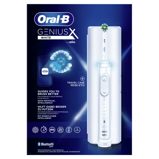 Oral-B Genius X 80354130 spazzolino elettrico Adulto Spazzolino oscillante Bianco [80354130]