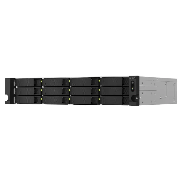 Server NAS QNAP TS-1264U-RP Armadio (2U) Collegamento ethernet LAN Alluminio, Nero [TS-1264U-RP-4G]