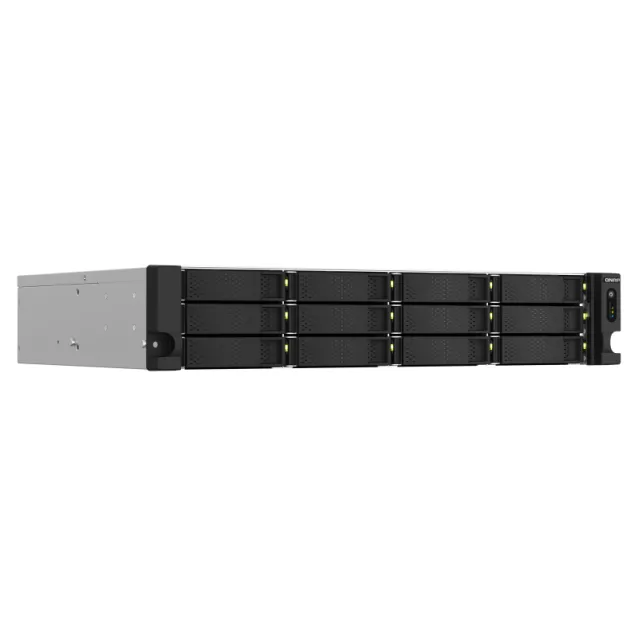 Server NAS QNAP TS-1264U-RP Armadio (2U) Collegamento ethernet LAN Alluminio, Nero [TS-1264U-RP-4G]