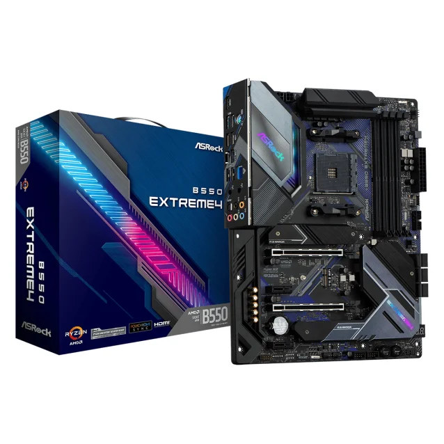 Scheda madre Asrock B550 Extreme4 AMD Socket AM4 ATX [90-MXBDE0-A0UAYZ]