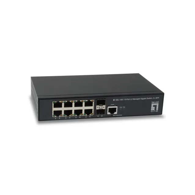 Switch di rete LevelOne GEL-1061 Gestito L2 Gigabit Ethernet (10/100/1000) 19U Nero [GEL-1061]