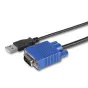 StarTech.com Adattatore Crash Cart portatile console KVM a USB 2.0 del laptop con trasferimento di file e Acquisizione Video [NOTECONS02]
