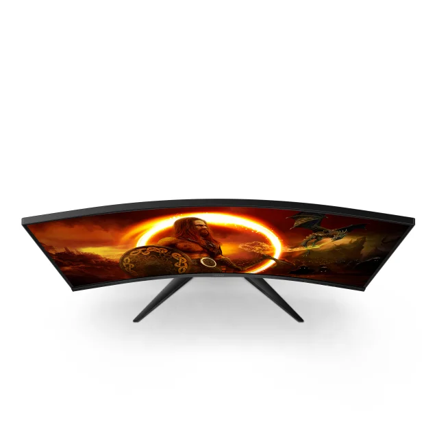 AOC G2 C32G2ZE/BK Monitor PC 80 cm [31.5] 1920 x 1080 Pixel Full HD LED Nero, Rosso (AOC 31.5 3-Side Frameless Curved Gaming [C32G2ZE/BK], 1080, 1ms, 2 HDMI, DP, 240Hz, 6 Game Modes, VESA) [C32G2ZE/BK]