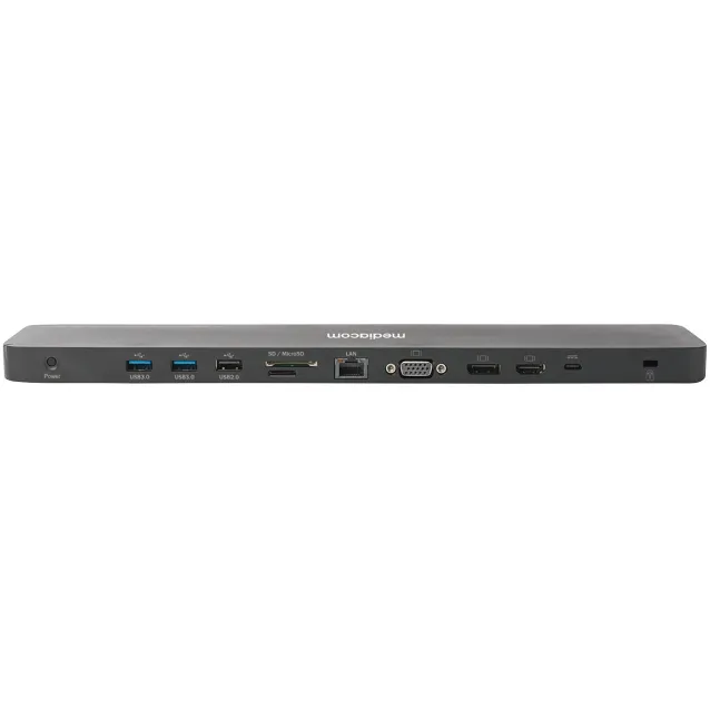 Mediacom M-DOCKTPCP replicatore di porte e docking station per laptop Cablato USB 3.2 Gen 1 (3.1 1) Type-C Nero [M-DOCKTPCP]