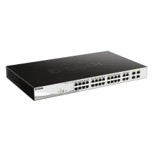 Switch di rete D-Link DGS-1210-24P Gestito L2 Gigabit Ethernet (10/100/1000) Supporto Power over (PoE) Nero [DGS-1210-24P/E]