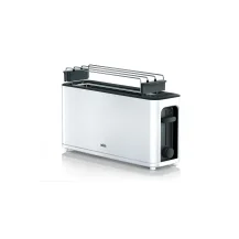 Braun DeLonghi PurEase Toaster HT 3110 WH tostapane Nero, Bianco 1000 W [HT 3110]