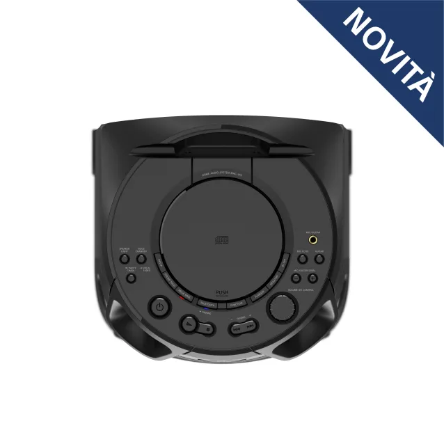 Sony MHC-V13 - Altoparlante Bluetooth All in One con JET BASS BOOSTER, Effetti Luminosi, Lettore CD, USB, Nero
