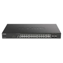 D-Link DGS-2000-28P network switch Managed L2/L3 Gigabit Ethernet (10/100/1000) Power over Ethernet (PoE) 1U Black