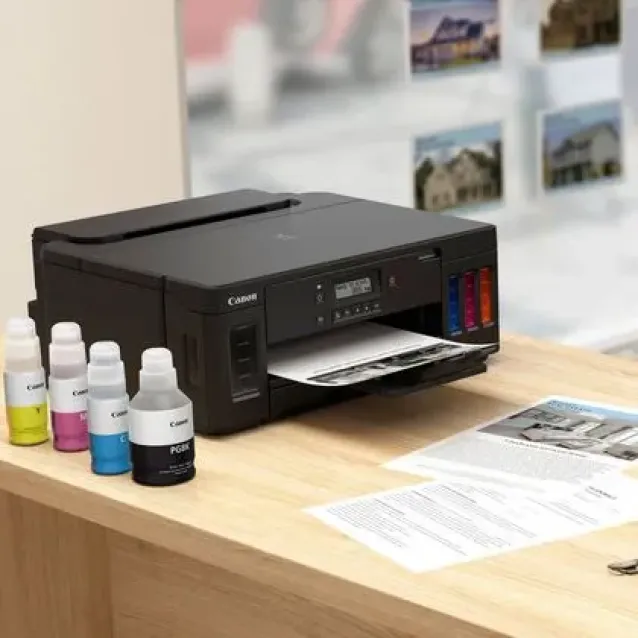 Stampante inkjet Canon G5050 MegaTank stampante a getto d'inchiostro A colori 4800 x 1200 DPI A5 Wi-Fi [3112C006]