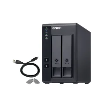 QNAP TR-002 storage drive enclosure HDD/SSD enclosure Black 2.5/3.5