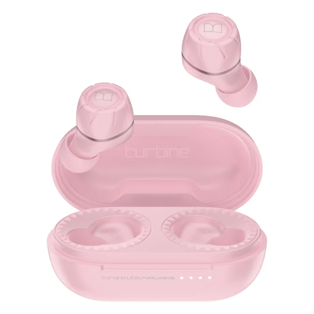 Cuffia con microfono Monster Turbine Lite Airlinks Cuffie Wireless In-ear MUSICA USB tipo-C Bluetooth Rosa