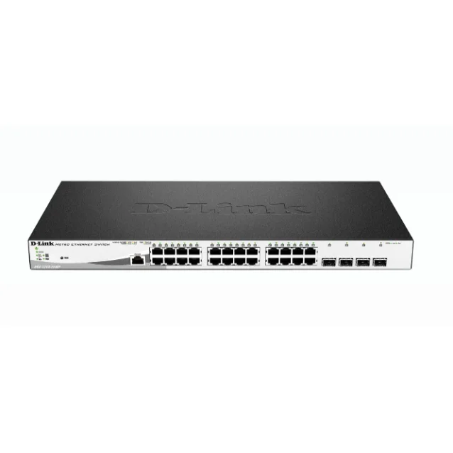 D-Link DGS-1210-28MP switch di rete Gestito L2 Gigabit Ethernet (10/100/1000) Supporto Power over (PoE) 1U Nero, Grigio [DGS-1210-28MP]