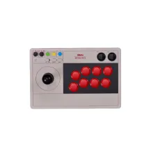 8Bitdo Arcade Stick Grigio Bluetooth/USB Joystick Analogico/Digitale Nintendo Switch, Switch Lite, PC [RET00234]