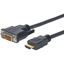 Microconnect HDM1924110 cavo e adattatore video 10 m DVI-D HDMI tipo A [Standard] Nero (HDMI 19 - M-M Cable 10m Type 24+1 Resolution : 1920 x 1080p, Gold-plated connectors Warranty: 300M) [HDM1924110]