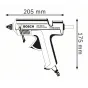 Pistola a colla Bosch GKP 200 CE per caldo Blu 500 W [0 601 950 703]